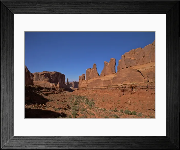 Framed Print : Park Lane, Arches National Park, Moab, Utah, United States of America, North America Framed Print : Park Lane, Arches National Park, Moab, Utah, United States of America, North America