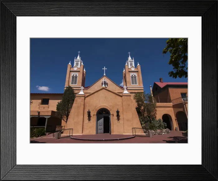 Framed Print : Adobe church in Albuquerque, New Mexico, United States of America, North America Framed Print : Adobe church in Albuquerque, New Mexico, United States of America, North America