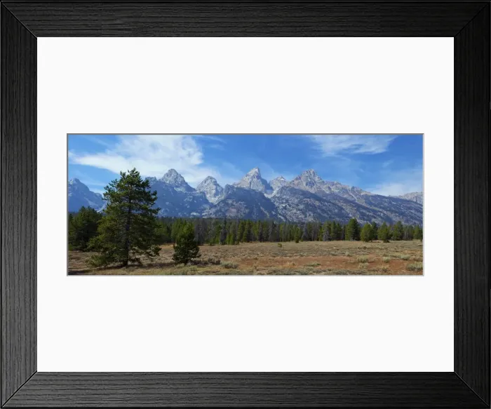 Framed Print : Panoramic view of Cathedral Group from near Teton Glacier Turnout, Grand Teton National Park, Wyoming, United States of America, North America Framed Print : Panoramic view of Cathedral Group from near Teton Glacier Turnout, Grand Teton National Park, Wyoming, United States of America, North America