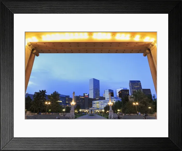 Framed Print : Civic Center Park and skyline, Denver, Colorado, United States of America, North America Framed Print : Civic Center Park and skyline, Denver, Colorado, United States of America, North America