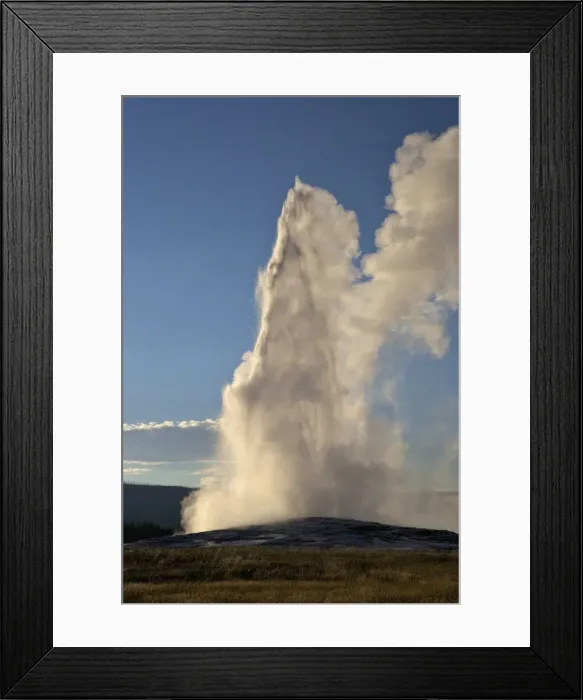 Framed Print : Old Faithful Geyser erupting, Yellowstone National Park, UNESCO World Heritage Site, Wyoming, United States of America, North America Framed Print : Old Faithful Geyser erupting, Yellowstone National Park, UNESCO World Heritage Site, Wyoming, United States of America, North America