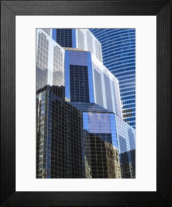Framed Print : Tall glass and steel towers in the business district, Chicago, Illinois, United States of America, North America Framed Print : Tall glass and steel towers in the business district, Chicago, Illinois, United States of America, North America