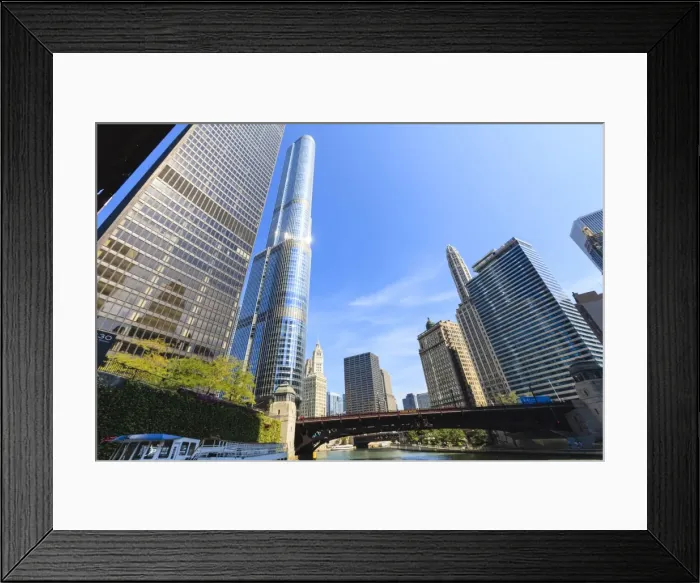 Framed Print : Skyscrapers along the Chicago River, including Trump Tower, Chicago, Illinois, United States of America, North America Framed Print : Skyscrapers along the Chicago River, including Trump Tower, Chicago, Illinois, United States of America, North America