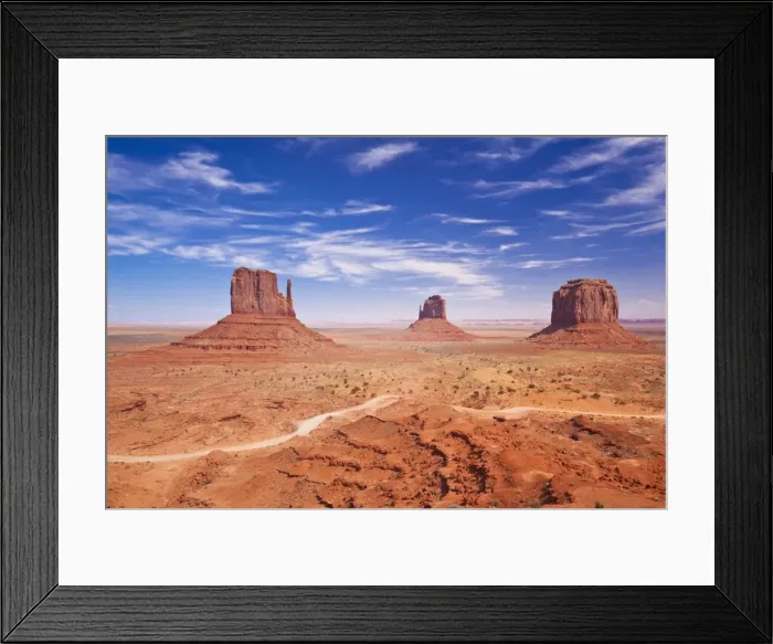 Framed Print : West Mitten Butte, East Mitten Butte and Merrick Butte, The Mittens, Monument Valley Navajo Tribal Park, Arizona, United States of America, North America Framed Print : West Mitten Butte, East Mitten Butte and Merrick Butte, The Mittens, Monument Valley Navajo Tribal Park, Arizona, United States of America, North America
