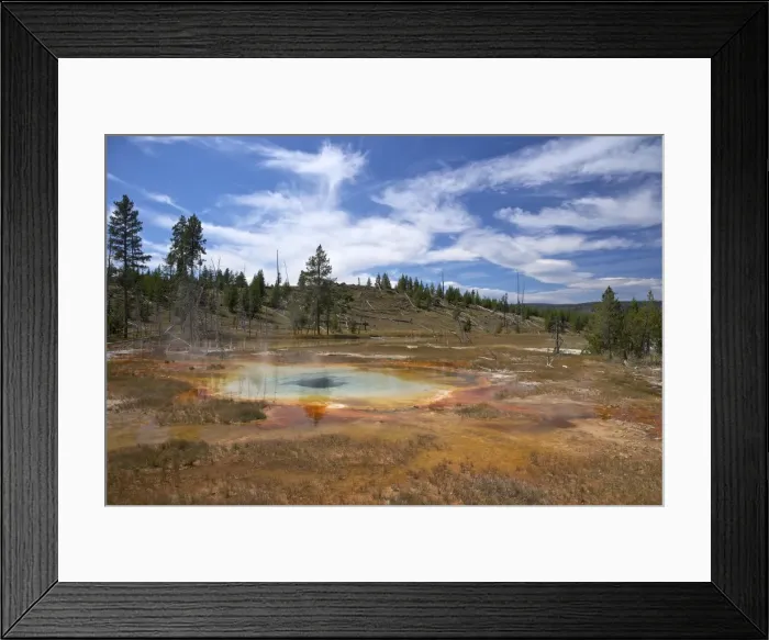 Framed Print : Thermal springs, Upper Geyser Basin, Yellowstone National Park, UNESCO World Heritage Site, Wyoming, United States of America, North America Framed Print : Thermal springs, Upper Geyser Basin, Yellowstone National Park, UNESCO World Heritage Site, Wyoming, United States of America, North America