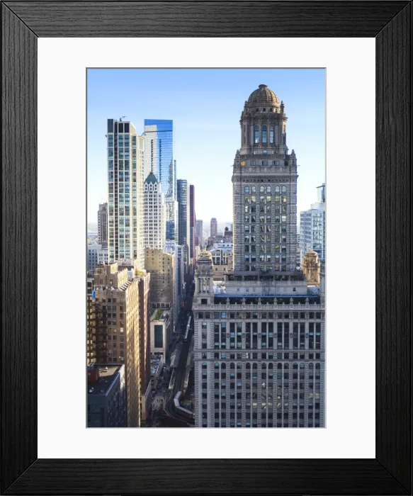 Framed Print : Looking down South Wabash Avenue in the Loop, the Jewelers Building in the foreground, Chicago, Illinois, United States of America, North America Framed Print : Looking down South Wabash Avenue in the Loop, the Jewelers Building in the foreground, Chicago, Illinois, United States of America, North America