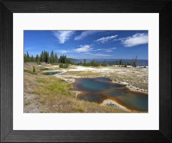 Framed Print : Blue Funnel spring, West Thumb Geyser Basin, Yellowstone National Park, UNESCO World Heritage Site, Wyoming, United States of America, North America Framed Print : Blue Funnel spring, West Thumb Geyser Basin, Yellowstone National Park, UNESCO World Heritage Site, Wyoming, United States of America, North America