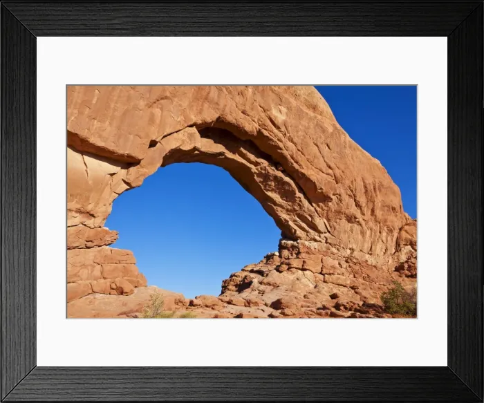 Framed Print : North Window Arch, Arches National Park, near Moab, Utah, United States of America, North America Framed Print : North Window Arch, Arches National Park, near Moab, Utah, United States of America, North America