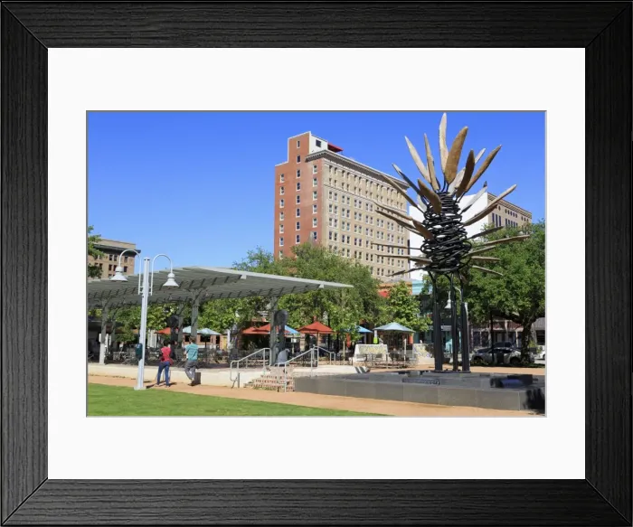 Framed Print : Points of View sculpture by James Surls in Market Square Park, Houston, Texas, United States of America, North America Framed Print : Points of View sculpture by James Surls in Market Square Park, Houston, Texas, United States of America, North America