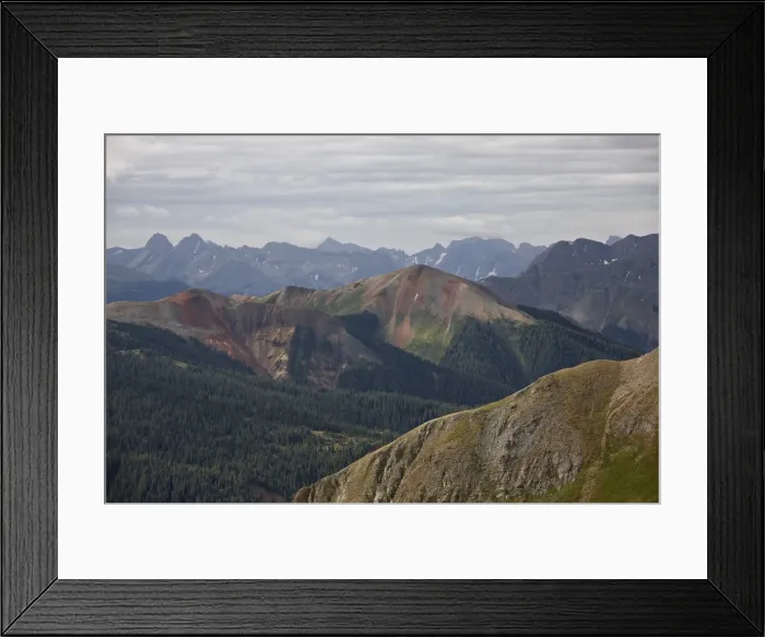 Framed Print : San Juan Mountains from Black Bear Pass Road, San Juan National Forest, Colorado, United States of America, North America Framed Print : San Juan Mountains from Black Bear Pass Road, San Juan National Forest, Colorado, United States of America, North America