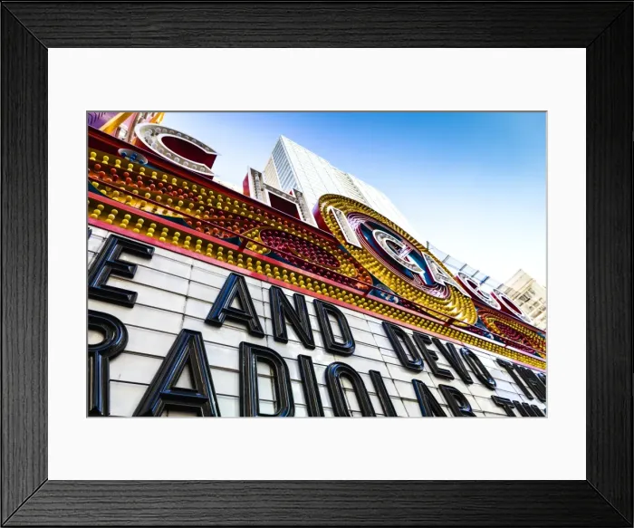 Framed Print : Close up of Chicago Theatre marquee, Chicgo, Illinois, United States of America, North America Framed Print : Close up of Chicago Theatre marquee, Chicgo, Illinois, United States of America, North America