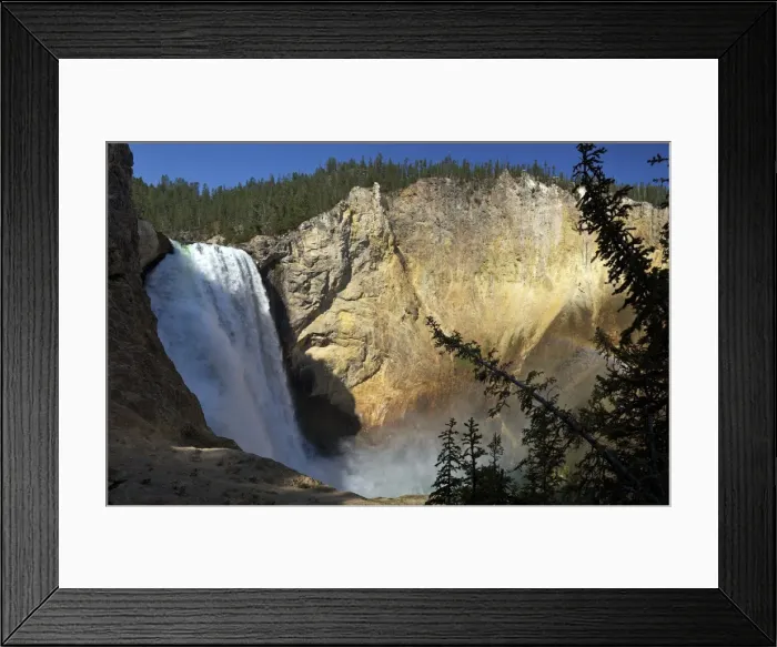Framed Print : Panoramic photo of Lower Falls from Uncle Toms Point, Grand Canyon of the Yellowstone, Yellowstone National Park, UNESCO World Heritage Site, Wyoming, United States of America, North America Framed Print : Panoramic photo of Lower Falls from Uncle Toms Point, Grand Canyon of the Yellowstone, Yellowstone National Park, UNESCO World Heritage Site, Wyoming, United States of America, North America