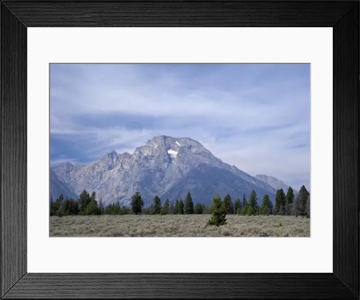 Framed Print : Mount Moran, Grand Teton National Park, Wyoming, United States of America, North America