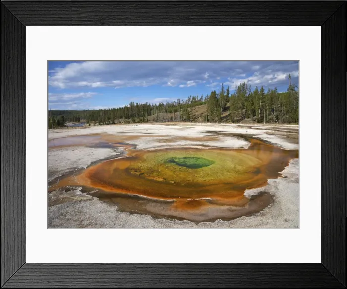 Framed Print : Chromatic Pool, Upper Geyser Basin, Yellowstone National Park, Wyoming, UNESCO World Heritage Site, Wyoming, United States of America, North America Framed Print : Chromatic Pool, Upper Geyser Basin, Yellowstone National Park, Wyoming, UNESCO World Heritage Site, Wyoming, United States of America, North America