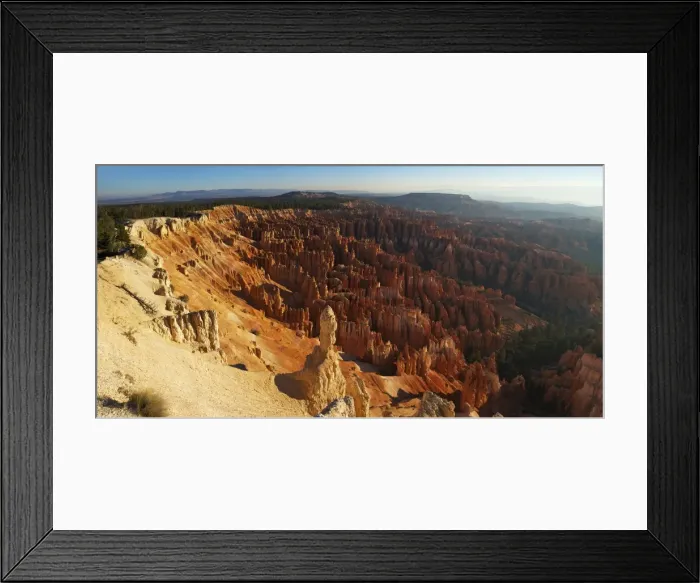 Framed Print : Panoramic photo of sunrise from Inspiration Point, Bryce Canyon National Park, Utah, United States of America, North America Framed Print : Panoramic photo of sunrise from Inspiration Point, Bryce Canyon National Park, Utah, United States of America, North America