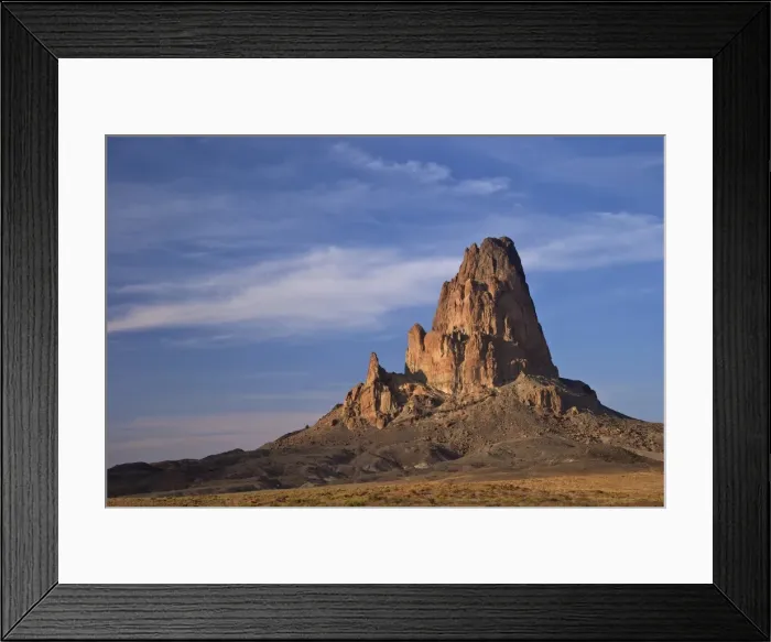 Framed Print : Morning sunlight on Agathia Peak (El Capita), near Monument Valley, on Arizona Highway 163, Arizona, United States of America, North America Framed Print : Morning sunlight on Agathia Peak (El Capita), near Monument Valley, on Arizona Highway 163, Arizona, United States of America, North America