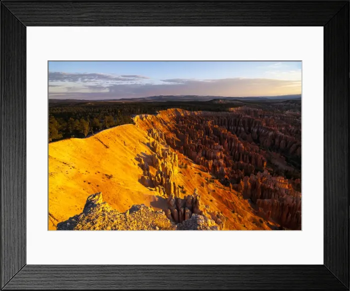 Framed Print : View over the pinnacles in the beautiful rock formations of Bryce Canyon National Park, Utah, United States of America, North America