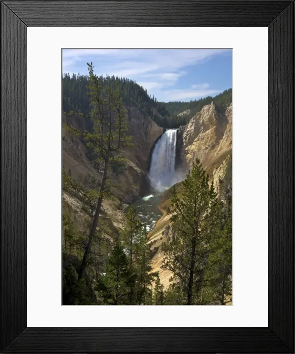 Framed Print : View of Lower Falls from Red Rock Point, Grand Canyon of the Yellowstone River, Yellowstone National Park, UNESCO World Heritage Site, Wyoming, United States of America, North America Framed Print : View of Lower Falls from Red Rock Point, Grand Canyon of the Yellowstone River, Yellowstone National Park, UNESCO World Heritage Site, Wyoming, United States of America, North America