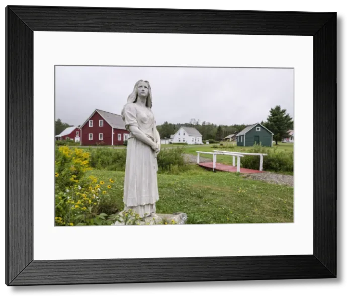 Framed Print : Evangeline statue, Acadian Village, Van Buren, Maine, United States of America, North America Framed Print : Evangeline statue, Acadian Village, Van Buren, Maine, United States of America, North America