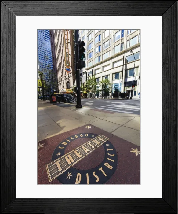 Framed Print : Theatre District, Chicago, Illinois, United States of America, North America Framed Print : Theatre District, Chicago, Illinois, United States of America, North America