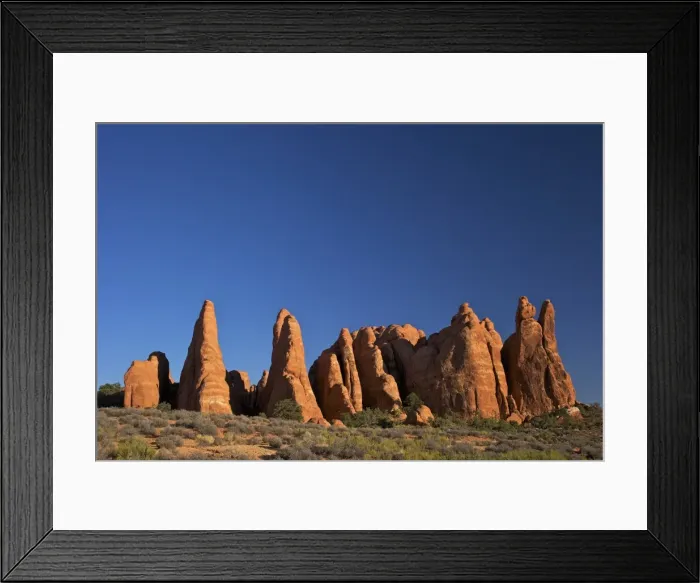 Framed Print : Rock formation, Devils Garden Trailhead, Arches National Park, Moab, Utah, United States of America, North America