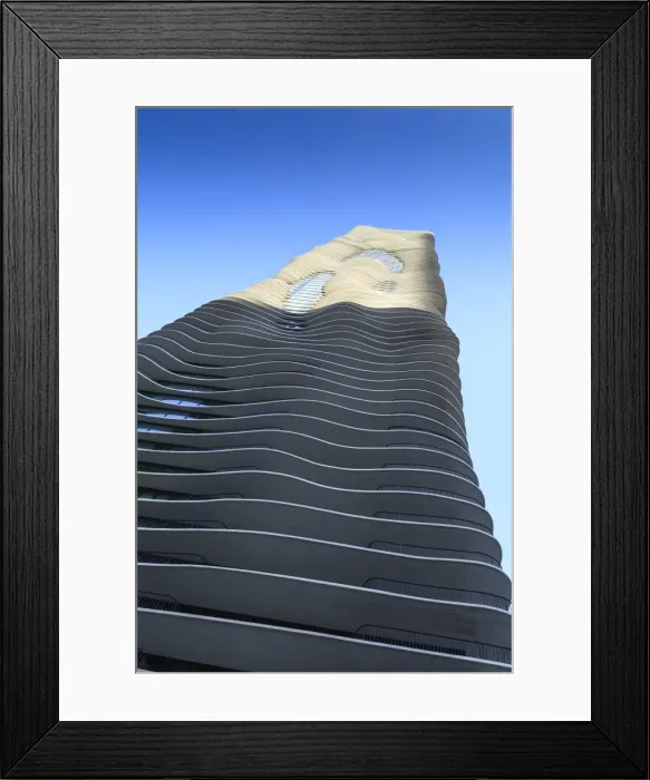 Framed Print : The unusual Aqua Tower designed by Jeanne Gang, Chicago, Illinois, United States of America, North America Framed Print : The unusual Aqua Tower designed by Jeanne Gang, Chicago, Illinois, United States of America, North America