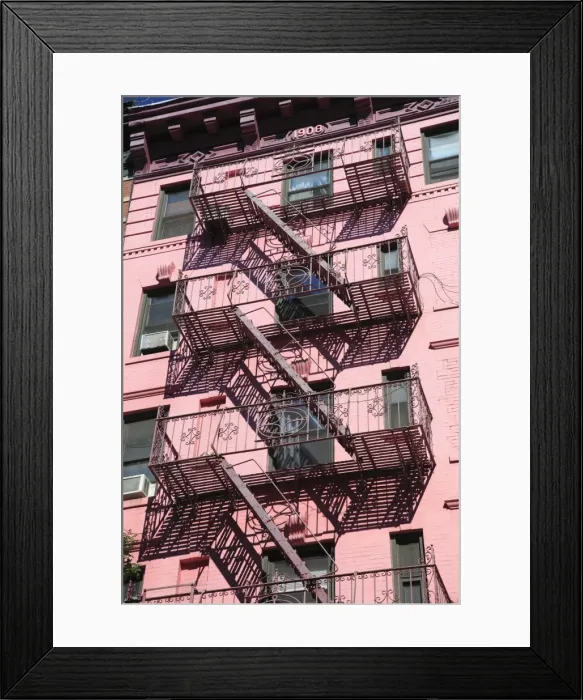 Framed Print : Fire Escape, Soho, Manhattan, New York City, United States of America, North America Framed Print : Fire Escape, Soho, Manhattan, New York City, United States of America, North America