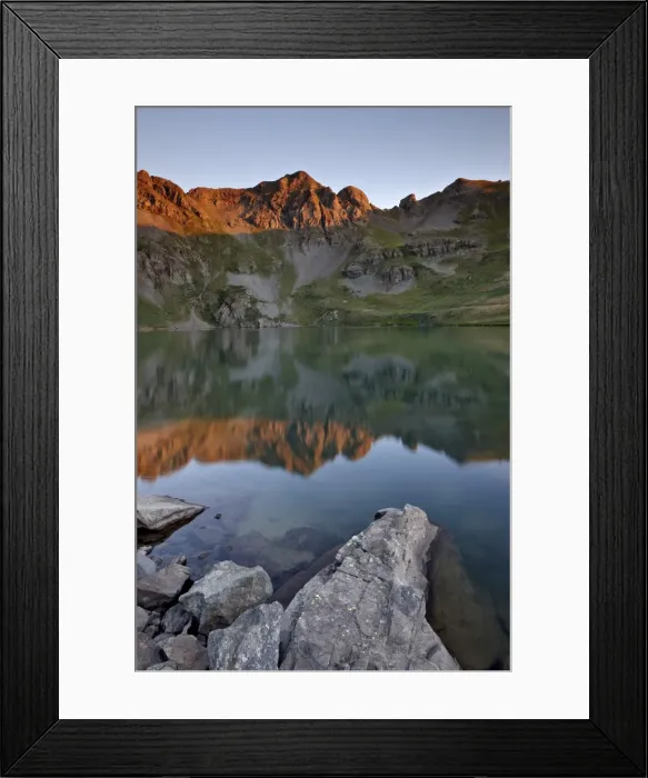 Framed Print : First light at Clear Lake, San Juan National Forest, Colorado, United States of America, North America Framed Print : First light at Clear Lake, San Juan National Forest, Colorado, United States of America, North America