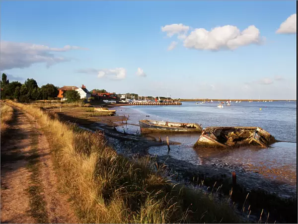 Track by the River at Orford Quay, Orford, Suffolk, England, United Kingdom, Europe