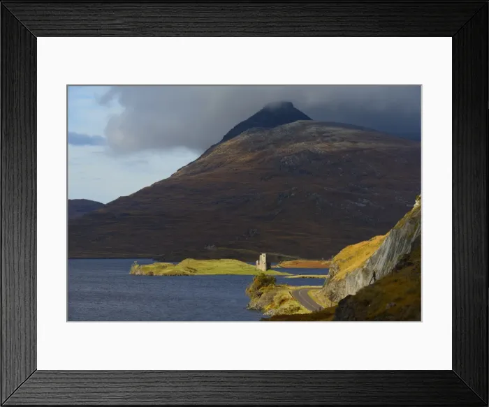 Framed Print : Ardvreck Castle and Loch Assynt, Sutherland, North West Highlands, Scotland, United Kingdom, Europe Framed Print : Ardvreck Castle and Loch Assynt, Sutherland, North West Highlands, Scotland, United Kingdom, Europe