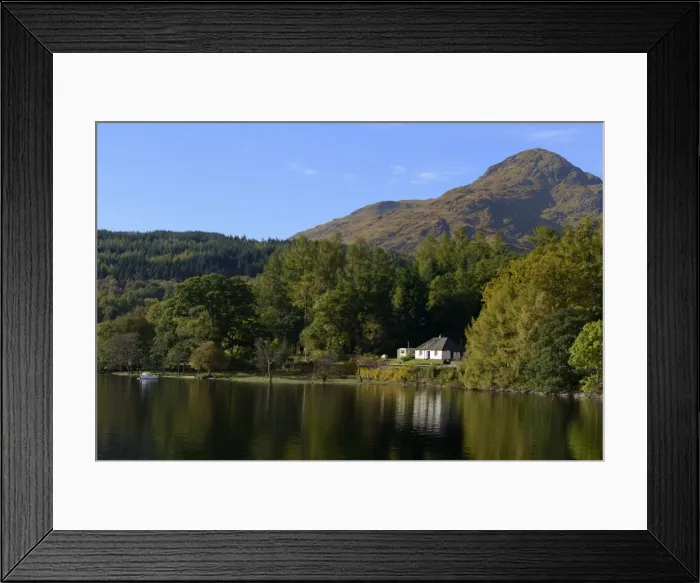 Framed Print : Waterside cottage, Inveruglas, Loch Lomond, Stirling, Scotland, United Kingdom, Europe Framed Print : Waterside cottage, Inveruglas, Loch Lomond, Stirling, Scotland, United Kingdom, Europe