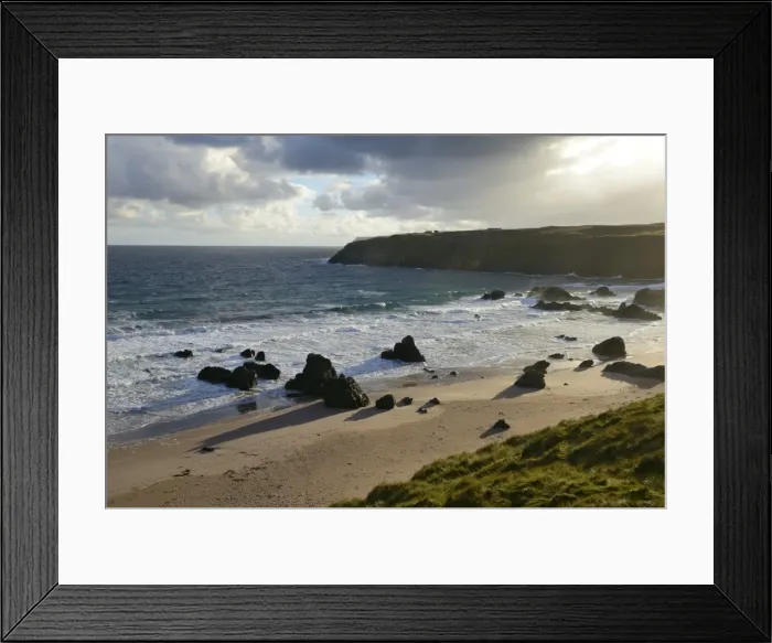 Framed Print : Rugged rocky shoreline, Sango Bay, Durness, Highlands, Scotland, United Kingdom, Europe Framed Print : Rugged rocky shoreline, Sango Bay, Durness, Highlands, Scotland, United Kingdom, Europe