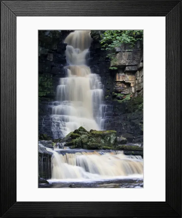 Framed Print : Mill Gill Force near Askrigg, Wensleydale, North Yorkshire, Yorkshire, England, United Kingdom, Europe