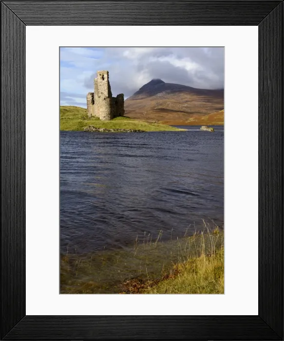 Framed Print : Ardvreck Castle and Loch Assynt, Sutherland, North West Highlands, Scotland, United Kingdom, Europe Framed Print : Ardvreck Castle and Loch Assynt, Sutherland, North West Highlands, Scotland, United Kingdom, Europe