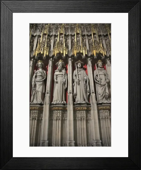 Framed Print : Statues of Saints, York Minster, York, Yorkshire, England, United Kingdom, Europe Framed Print : Statues of Saints, York Minster, York, Yorkshire, England, United Kingdom, Europe