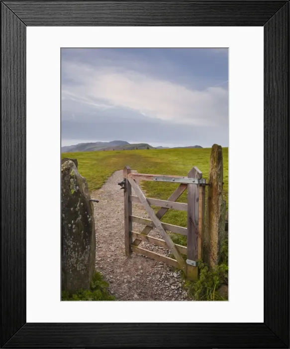 Framed Print : The gate that leads to Castlerigg stone circle in the Lake District National Park, Cumbria, England, United Kingdom, Europe Framed Print : The gate that leads to Castlerigg stone circle in the Lake District National Park, Cumbria, England, United Kingdom, Europe