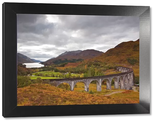 The magnificent Glenfinnan Viaduct in the Scottish Highlands, Argyll and Bute, Scotland, United Kingdom, Europe
