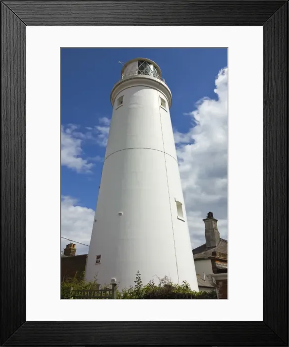 Framed Print : The town centre lighthouse, built of brick in 1890, a Grade II listed building and 31m tall, Southwold, Suffolk, England, United Kingdom, Europe