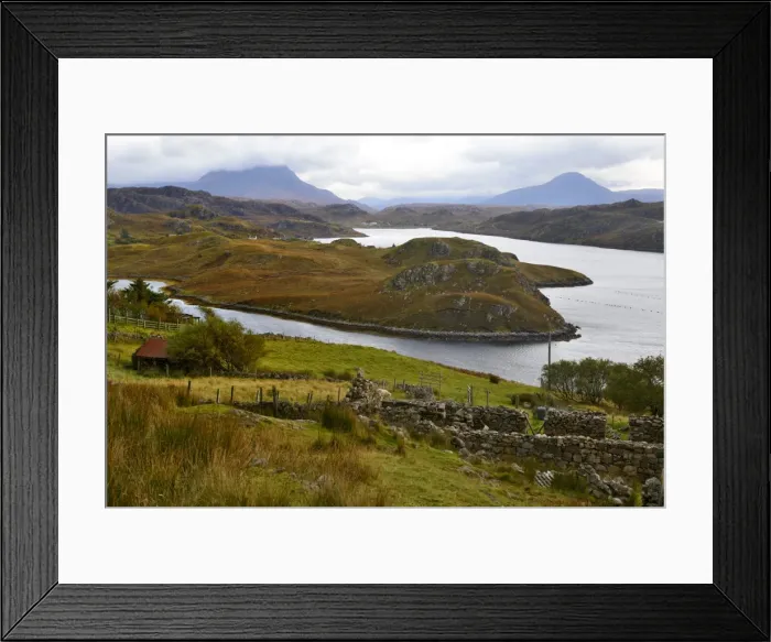 Framed Print : Rugged landscape, North West Highlands, Scotland, United Kingdom, Europe Framed Print : Rugged landscape, North West Highlands, Scotland, United Kingdom, Europe