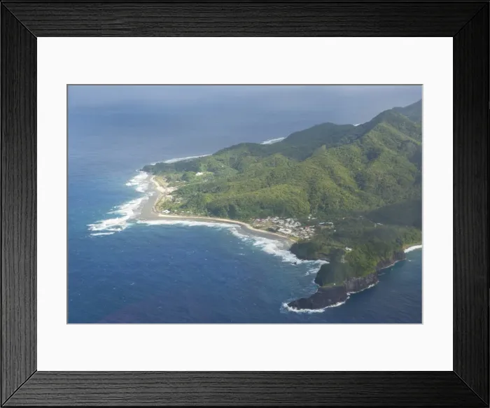 Framed Print : Aerial of Tutuila Island in American Samoa, South Pacific, Pacific Framed Print : Aerial of Tutuila Island in American Samoa, South Pacific, Pacific