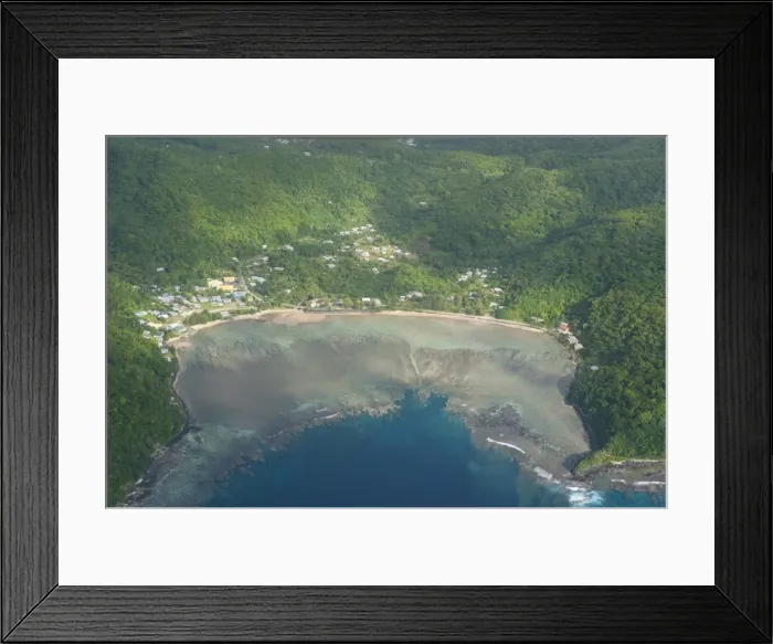 Framed Print : Aerial of Tutuila Island in American Samoa, South Pacific, Pacific Framed Print : Aerial of Tutuila Island in American Samoa, South Pacific, Pacific