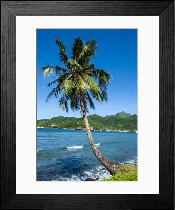 Framed Print : The Pago Pago harbour on Tutuila Island, American Samoa, South Pacific, Pacific Framed Print : The Pago Pago harbour on Tutuila Island, American Samoa, South Pacific, Pacific