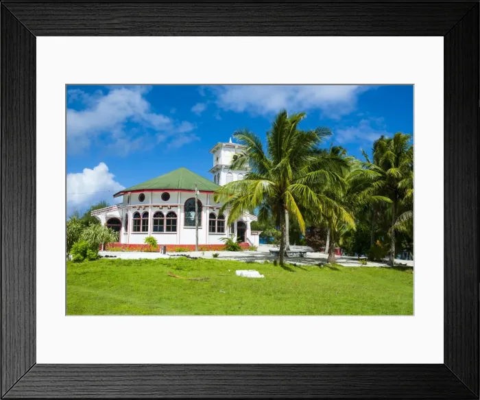 Framed Print : Little church in Tau Island, Manua Island group, American Samoa, South Pacific, Pacific Framed Print : Little church in Tau Island, Manua Island group, American Samoa, South Pacific, Pacific