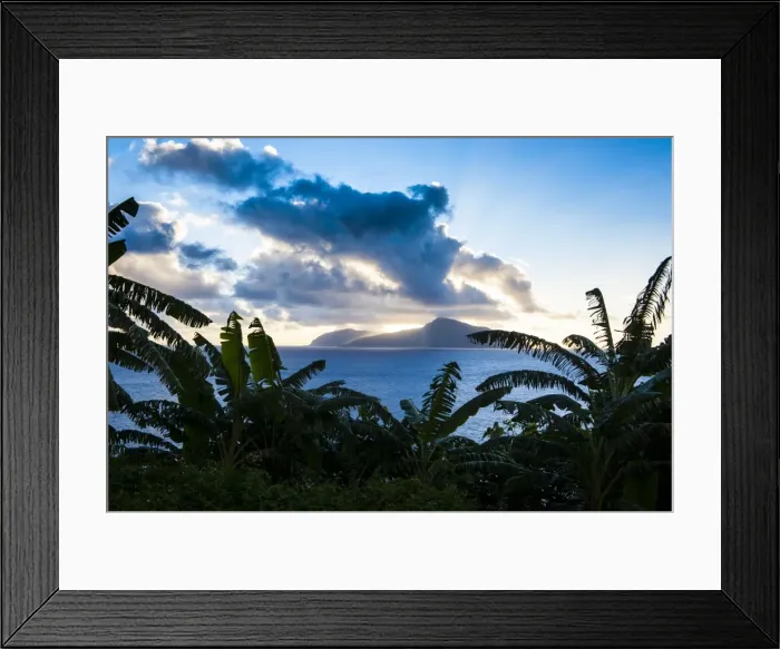 Framed Print : Sunset over Ofu Island, Manua Island group, American Samoa, South Pacific, Pacific Framed Print : Sunset over Ofu Island, Manua Island group, American Samoa, South Pacific, Pacific
