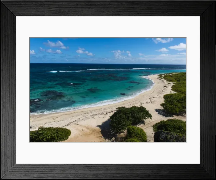 Framed Print : View over the turquoise waters of Barbuda, Antigua and Barbuda, West Indies, Caribbean, Central America Framed Print : View over the turquoise waters of Barbuda, Antigua and Barbuda, West Indies, Caribbean, Central America