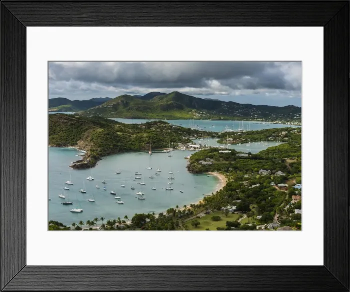 Framed Print : View over English Harbour, Antigua, Antigua and Barbuda, West Indies, Carribean, Central America Framed Print : View over English Harbour, Antigua, Antigua and Barbuda, West Indies, Carribean, Central America