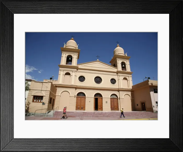 Framed Print : Rosario Cathedral in the main square of Cafayate, Salta Province, Argentina, South America Framed Print : Rosario Cathedral in the main square of Cafayate, Salta Province, Argentina, South America