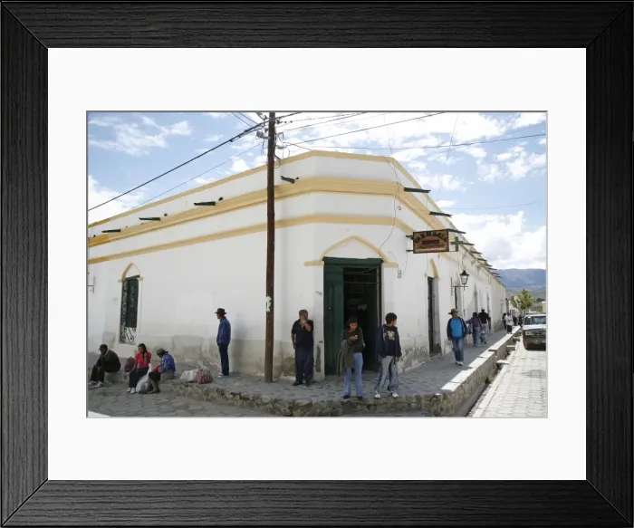Framed Print : Street scene in Cachi, Salta Province, Argentina, South America Framed Print : Street scene in Cachi, Salta Province, Argentina, South America