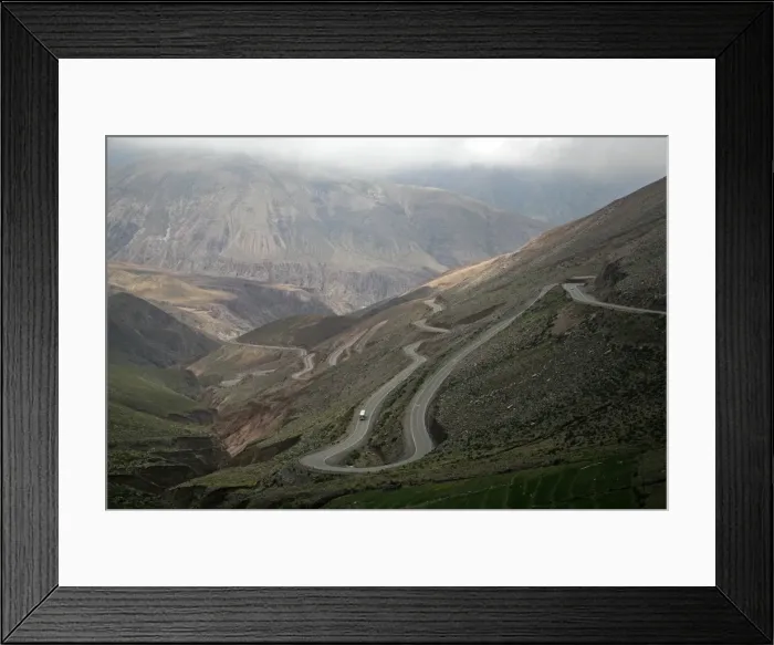 Framed Print : View from the road between Purmamarca and Salinas Grandes, Jujuy Province, Argentina, South America Framed Print : View from the road between Purmamarca and Salinas Grandes, Jujuy Province, Argentina, South America