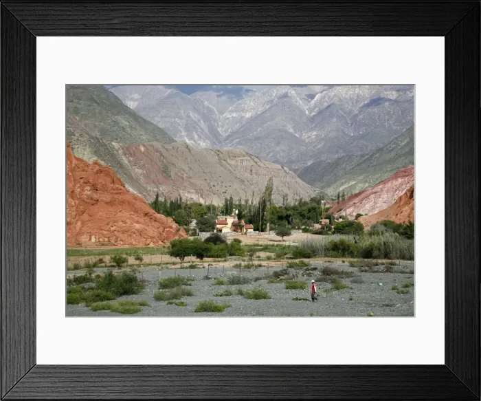 Framed Print : Landscape from the Camino de los Colorados trail around Purmamarca, Quebrada de Humahuaca, UNESCO World Heritage Site, Jujuy Province, Argentina, South America Framed Print : Landscape from the Camino de los Colorados trail around Purmamarca, Quebrada de Humahuaca, UNESCO World Heritage Site, Jujuy Province, Argentina, South America
